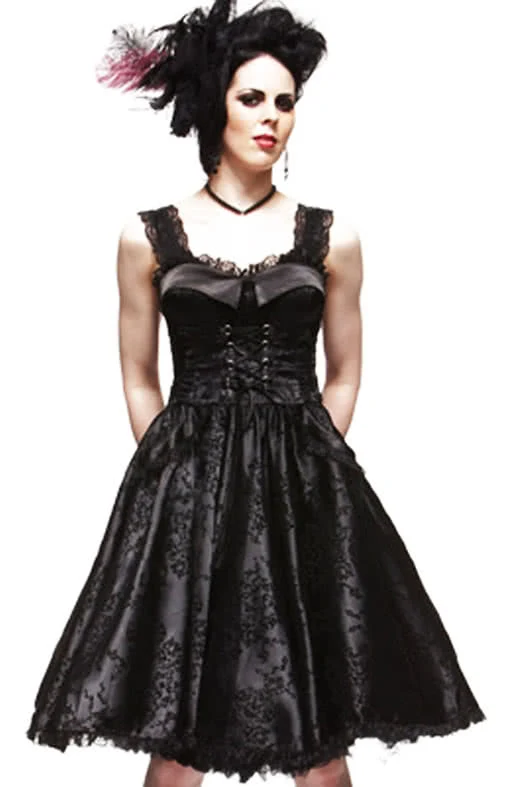 Corsagen Kleid im Lolitastyle Romatik Schwarz