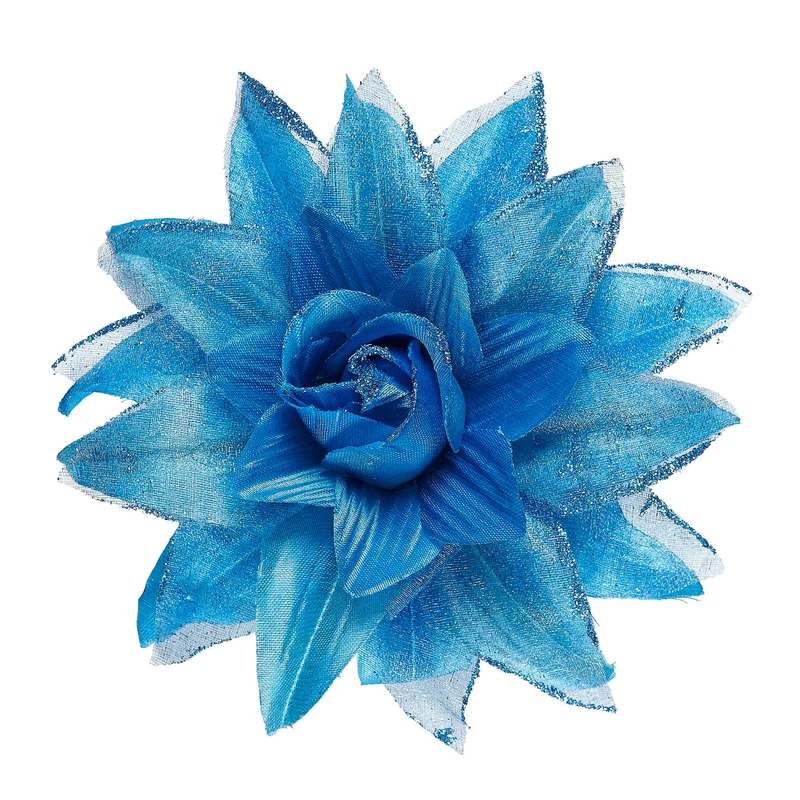 Blaue Florence Blumen Haarspange