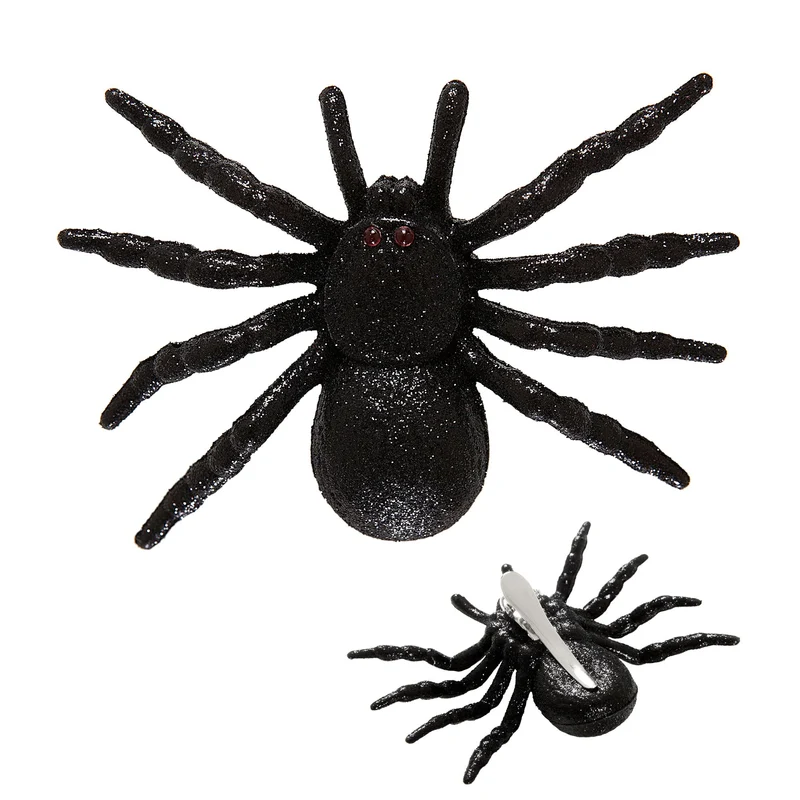 1 Spider Glitzer Haarspange