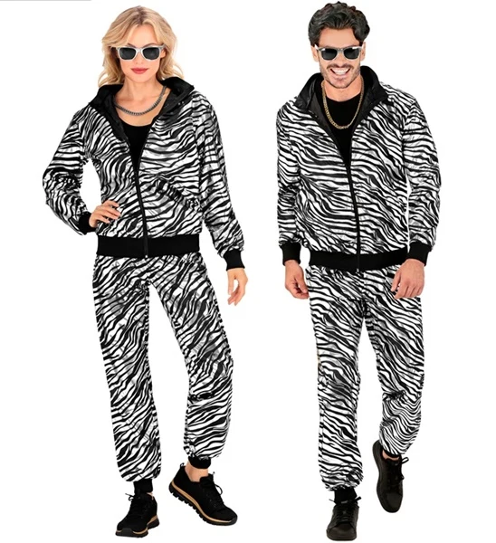 Zebra Silber Metallic Trainingsanzug - unisex