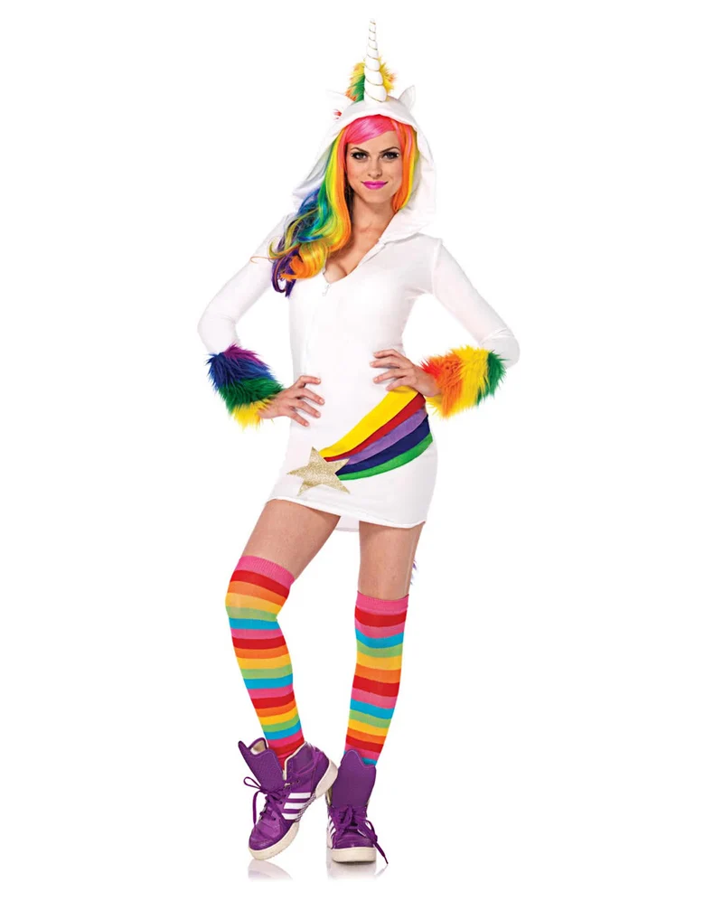 Einhorn Kostümkleid mit Kapuze