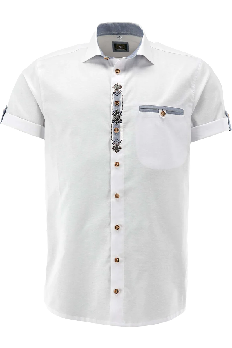 Trachtenhemd Landhausstil mit Kurzarm