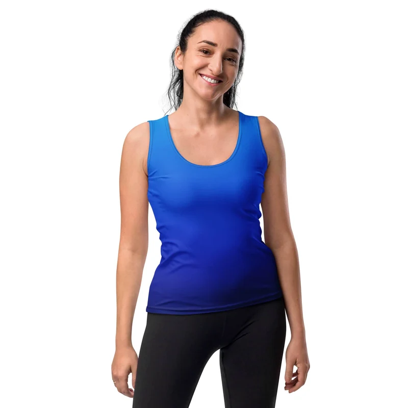 Azure Gradient Tank Top