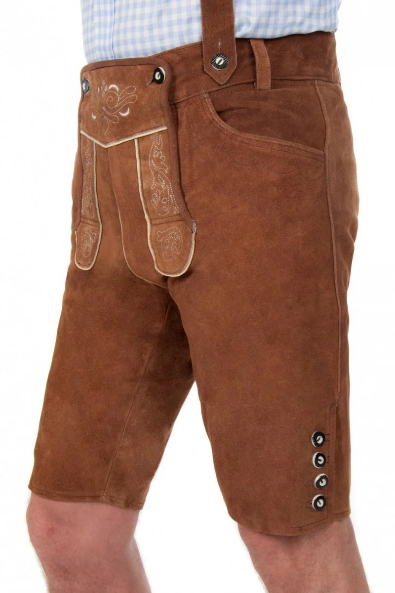 Lederhose Xaver hellbraun
