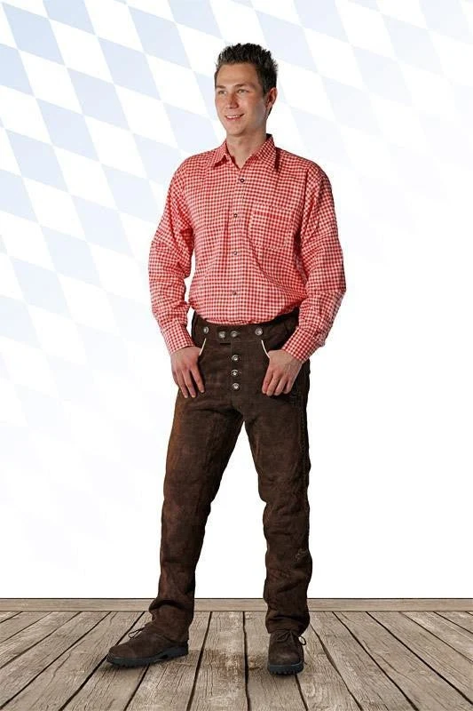 Lederhose Christian dunkelbraun