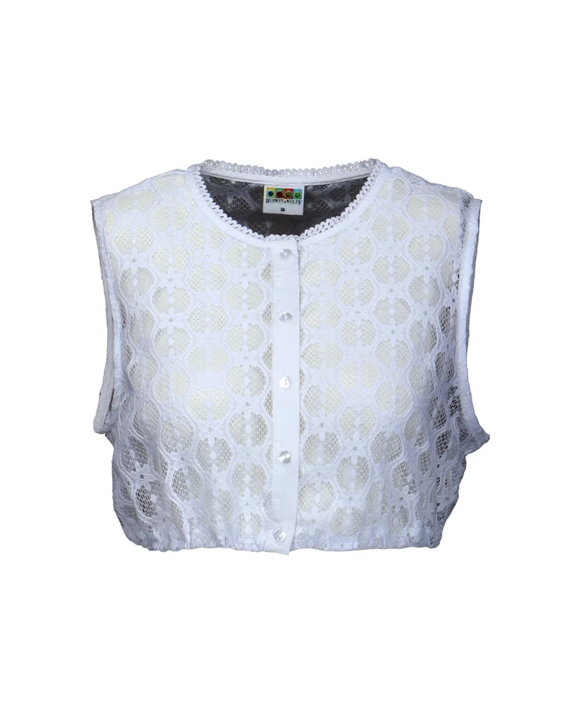 Berwin Sleeveless Dirndl Blouse "Inica" white (34)