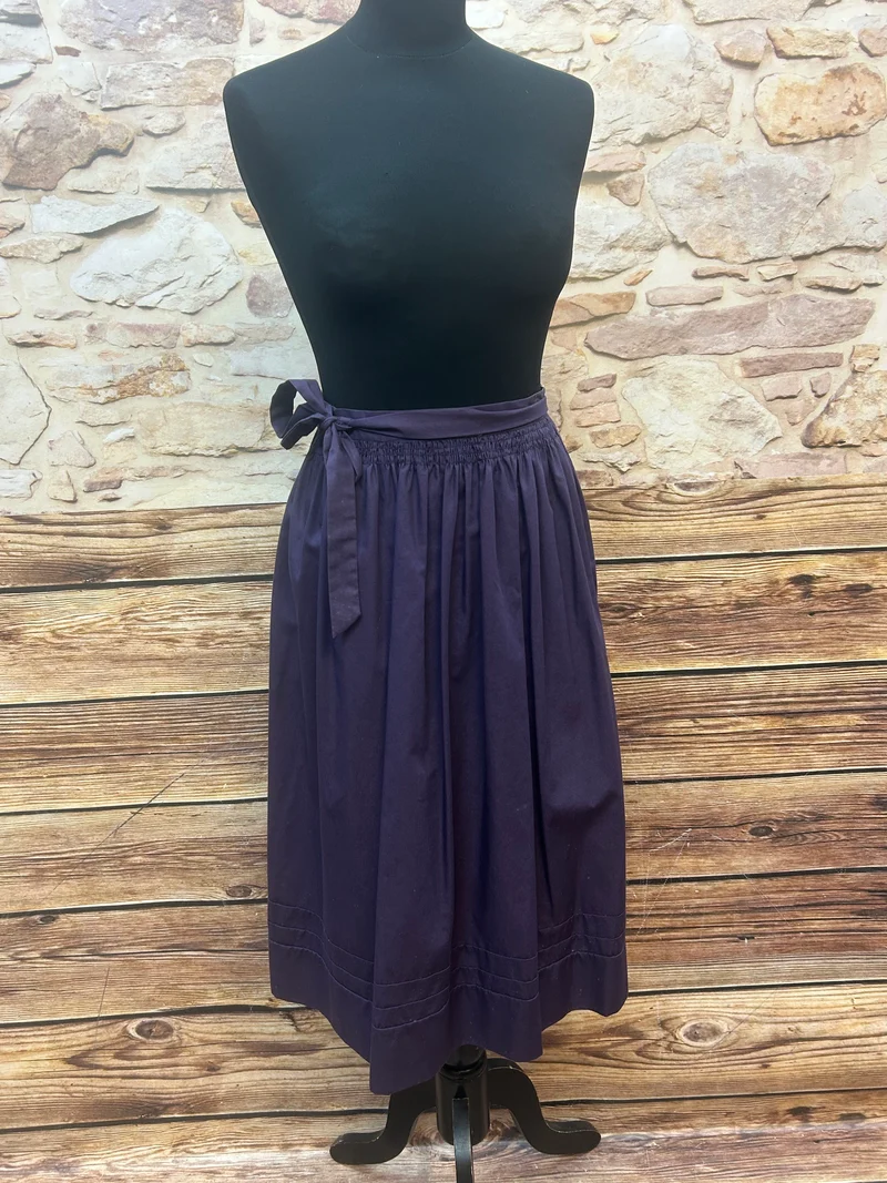 Vintage Dirndlschürze lila - lang