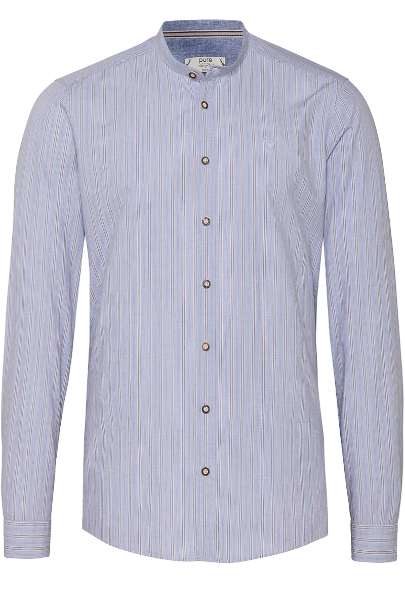 Herren Trachtenhemd gestreift Slim Fit