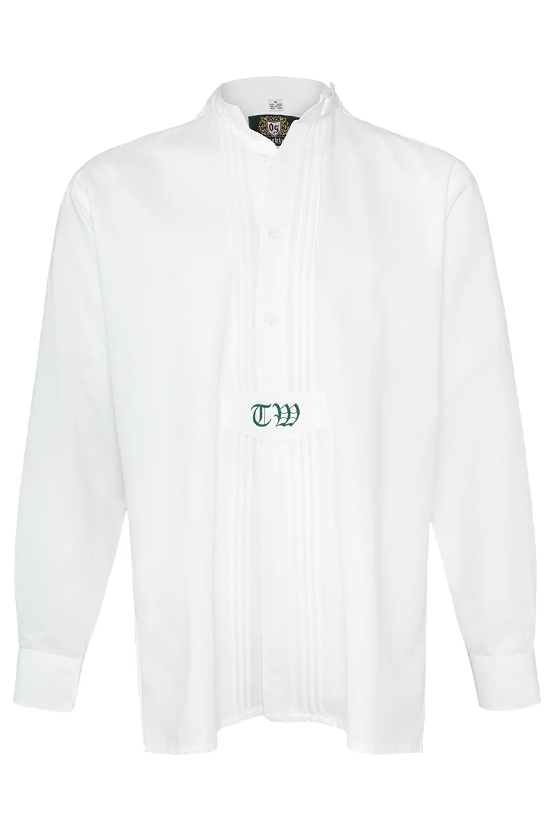 Trachtenhemd mit Ihrem Monogramm Stehkragen
