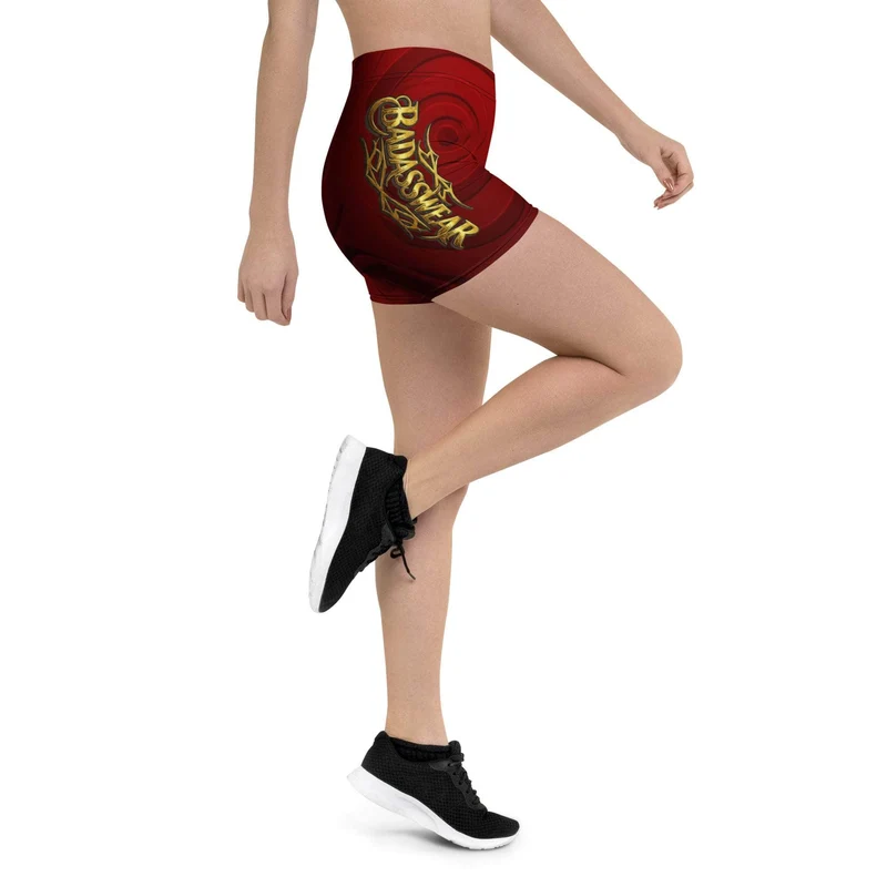 Badasswear Crimson Gold – Active Shorts