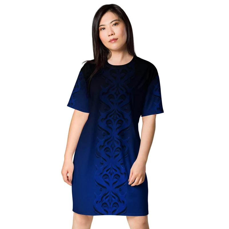 Midnight Ornament T-shirt Dress