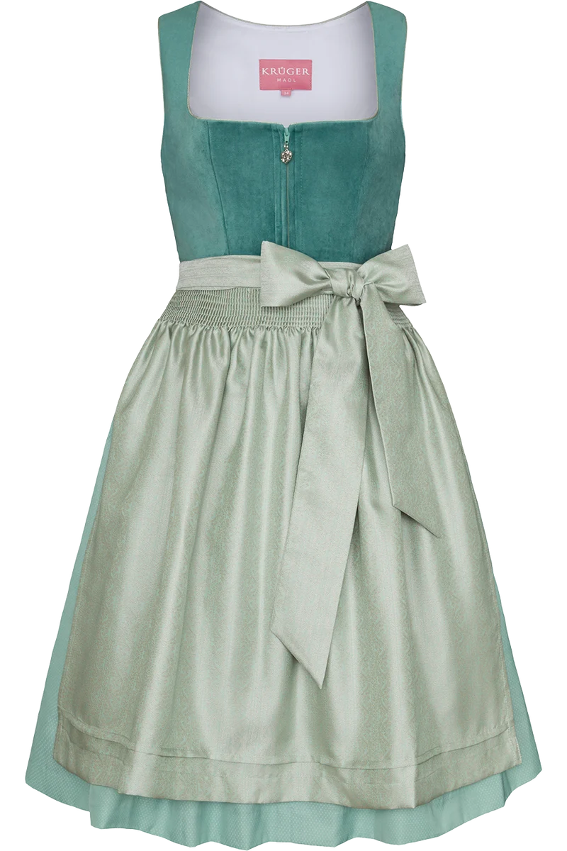 Mini-Dirndl mit Samtoberteil