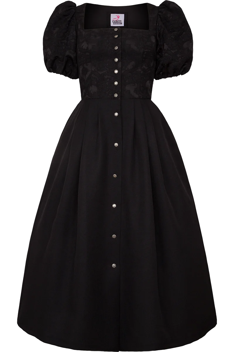Dirndl mit Puffärmeln Dirndlkleid ohne Schürze lang