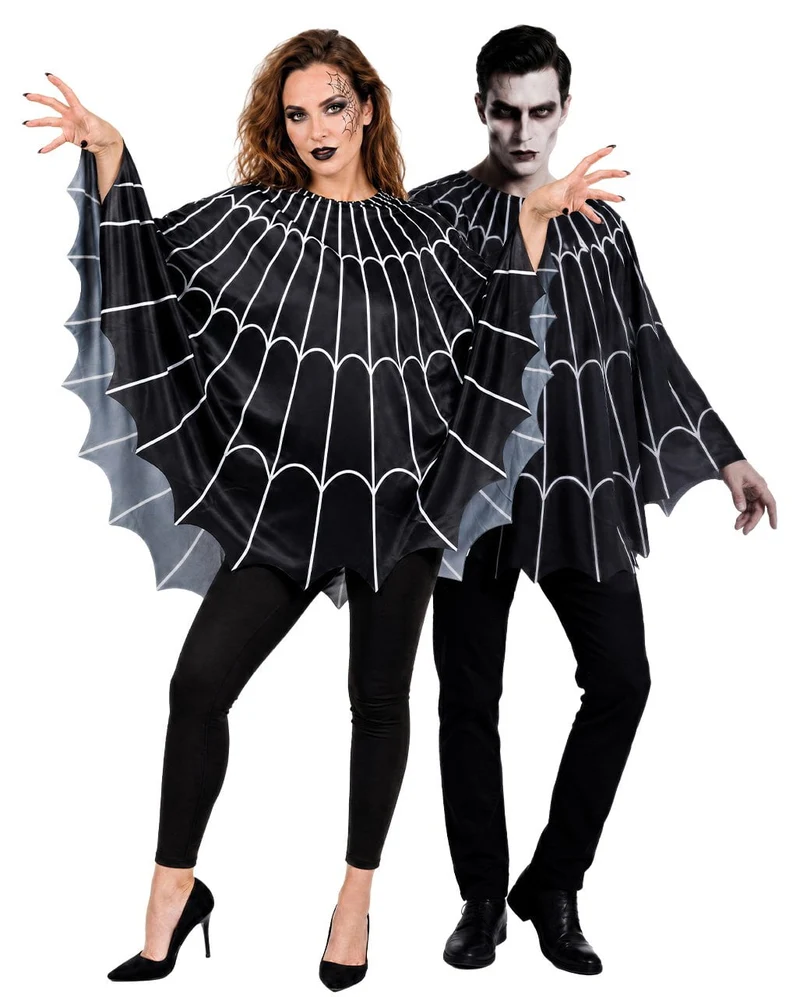 Spiderweb Kostüm Poncho