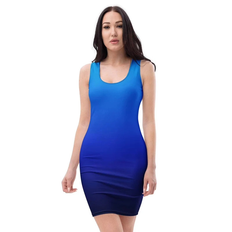Midnight Azure Bodycon Dress