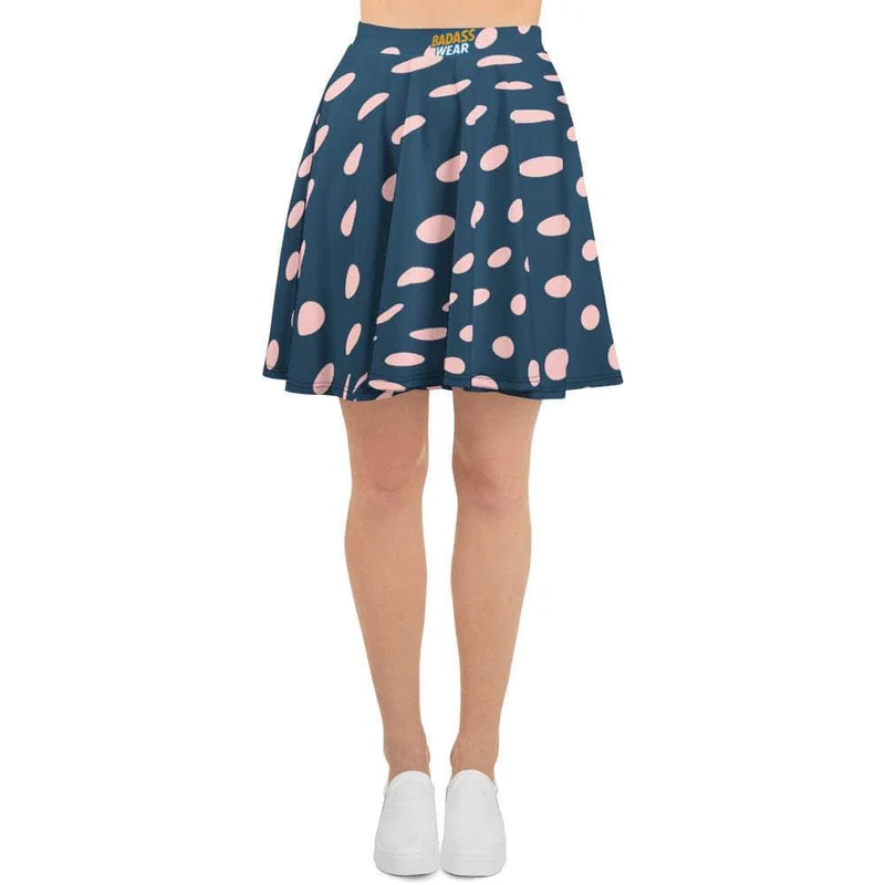 Pink Dots Skater Skirt