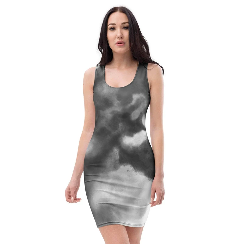 Stormy Mist Bodycon Dress