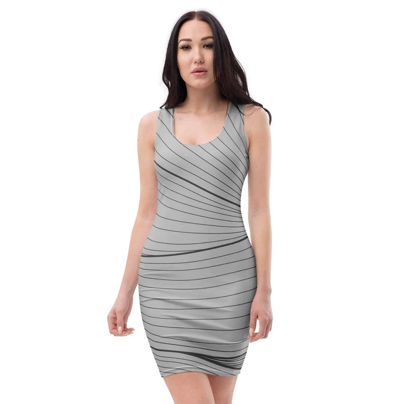 Slate Stream Bodycon Dress
