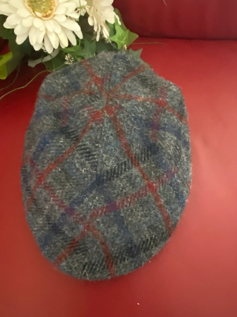 Harris Tweed Schiebermütze – Gr. 58