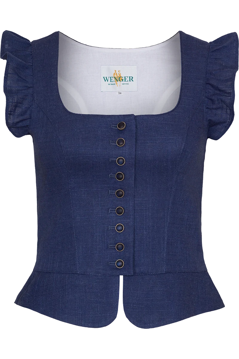 Trachtenmieder mit Flügelärmel und Schößchen