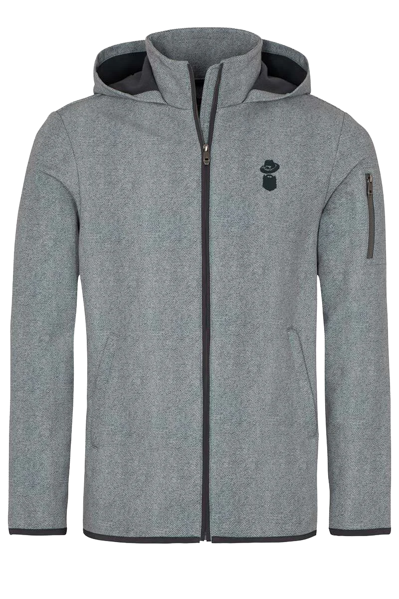 Alpine Herren Softshell-Jacke wasserabweisend - grau