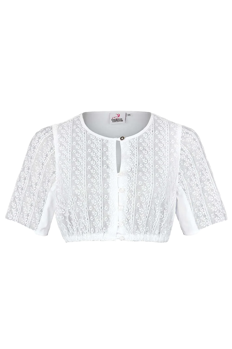 Dirndlbluse hochgeschlossen
