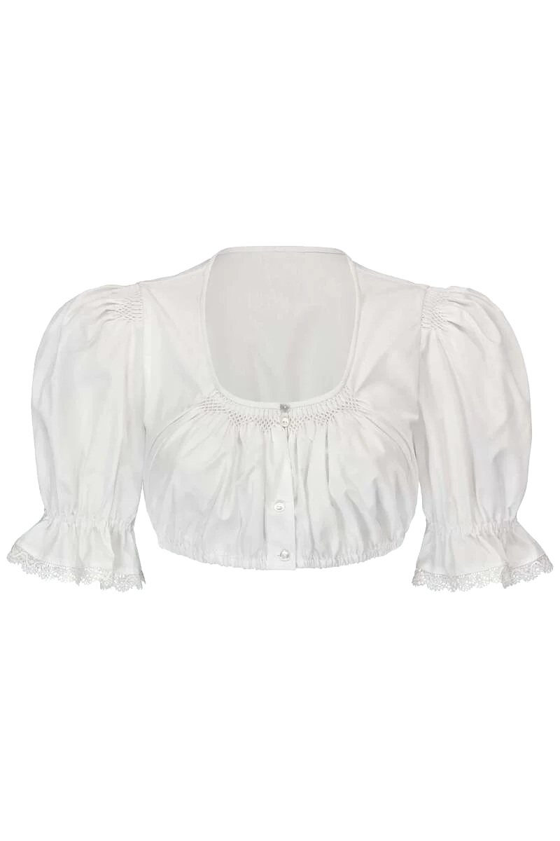 Dirndlbluse mit halblangen Ärmeln
