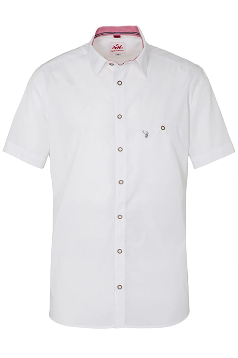 Herren Kurzarm Trachtenhemd Slim fit