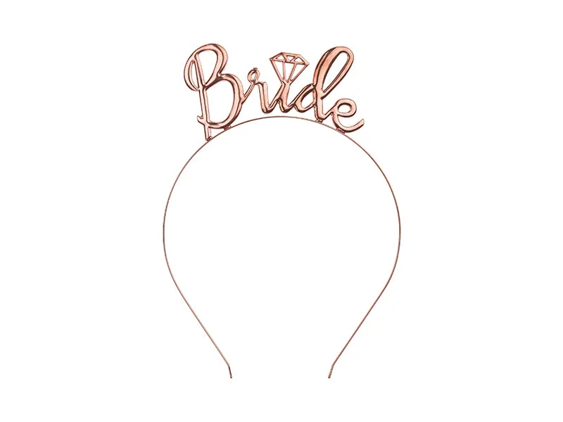 Roségoldener Bride Haarreif