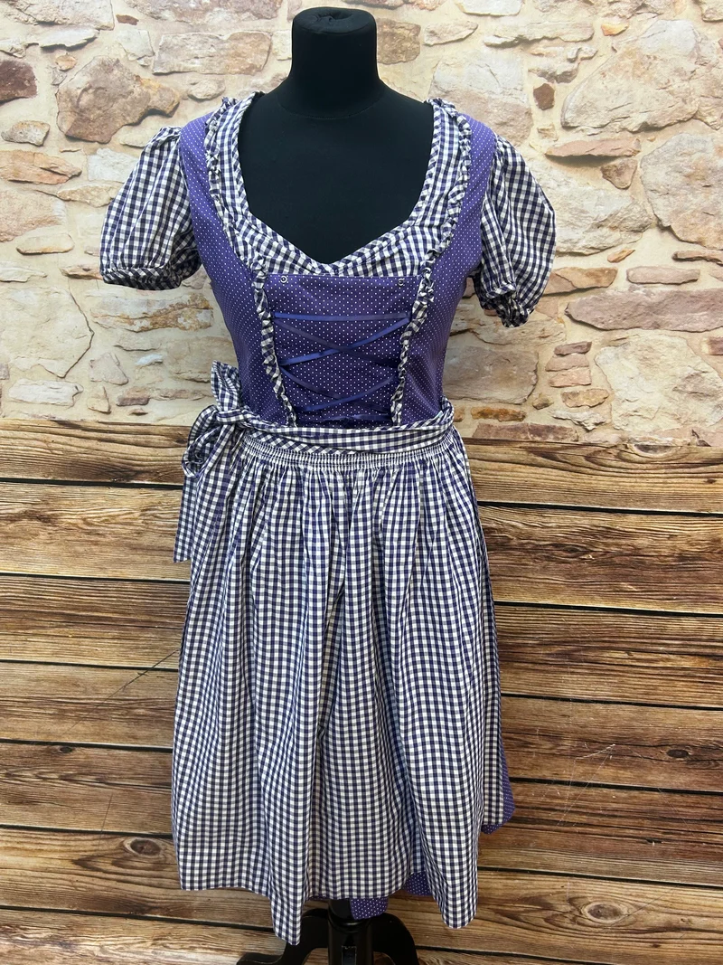 Dirndl lila - 3-teilig, Gr. 36