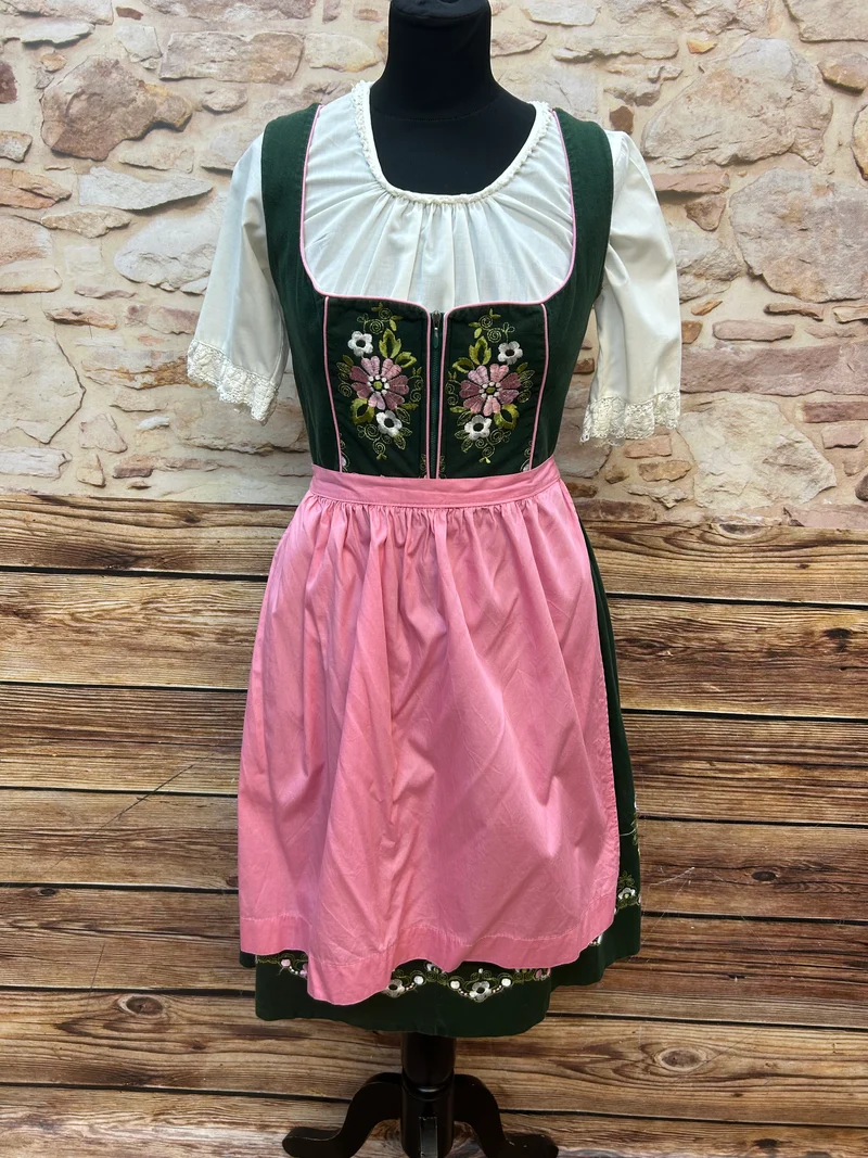 Vintage Dirnd bestickt - Gr.38