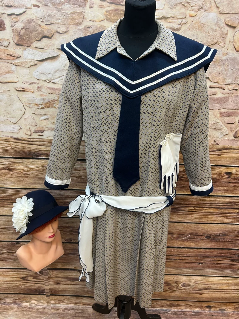 Gatsby-Sailor-Chic ★ 20er Jahre Stil, Größe 44