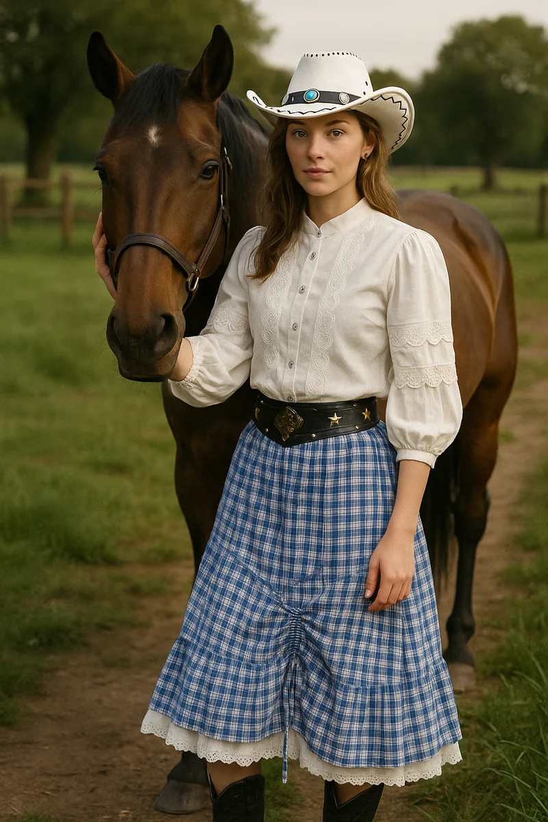 Country Damen-Outfit - Westernstyle - Gr. 36