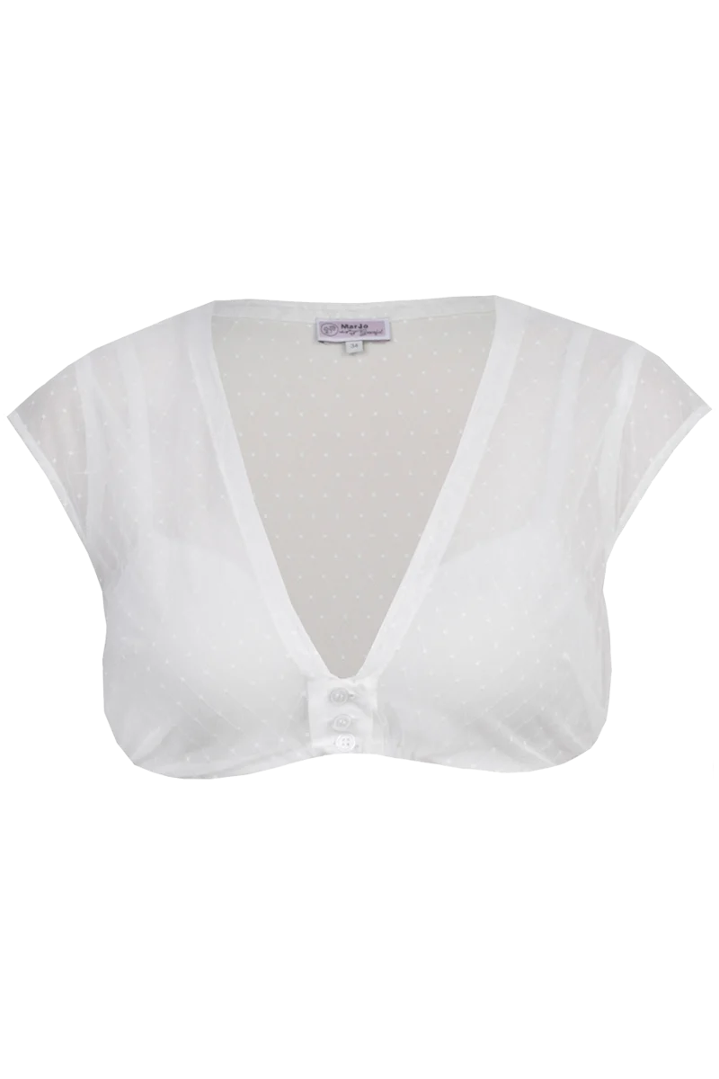 Dirndlbluse Flügelärmel