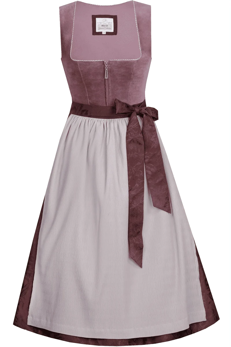 Samtdirndl - traube mauve