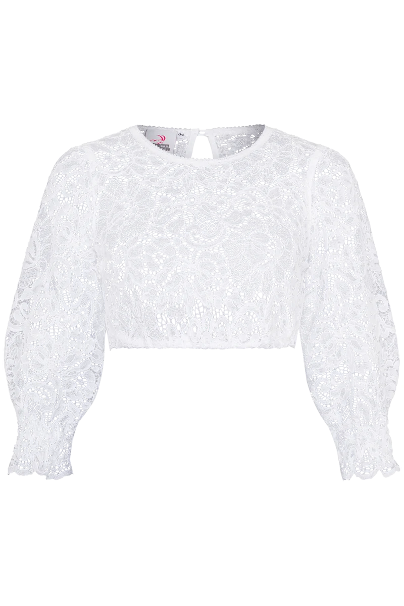 Dirndlbluse Spitze mit weitem 3/4-Arm