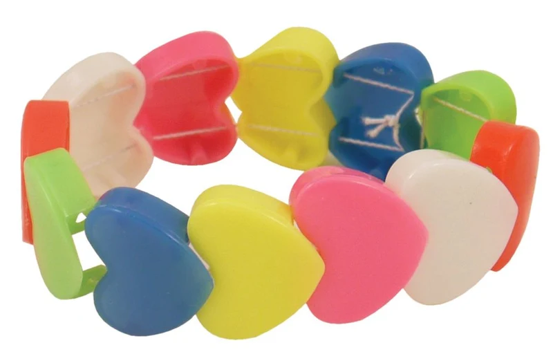 Bunte Herzchen Armband