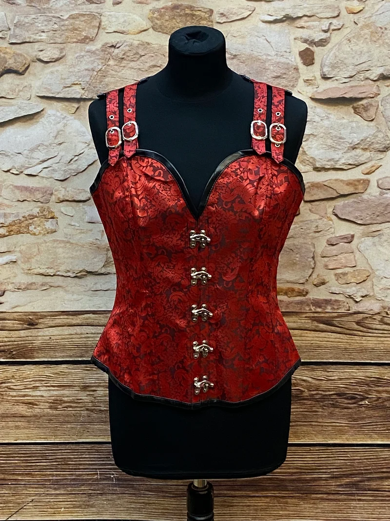 Vintage Korsett - rot - Größe 40