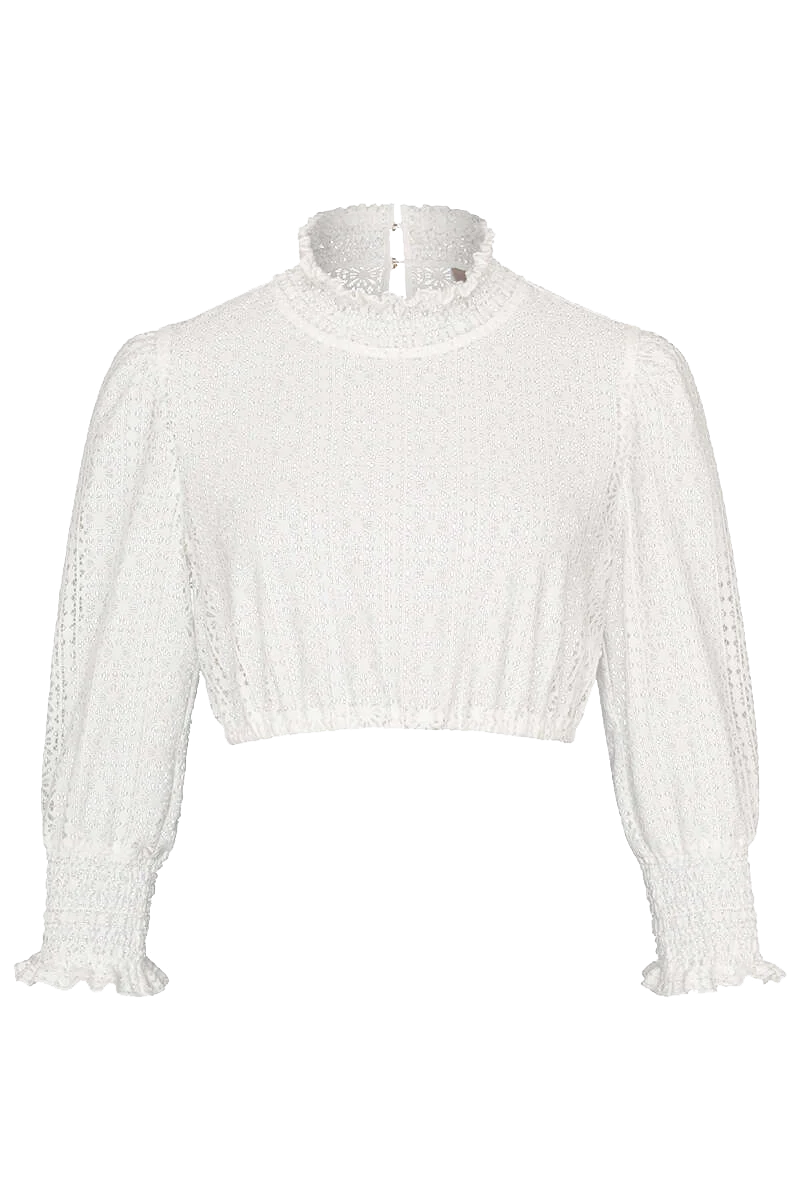 Dirndlbluse hochgeschlossen