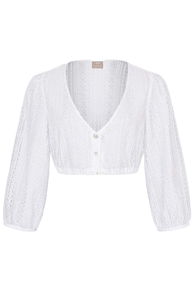 Dirndlbluse mit 3/4-Arm