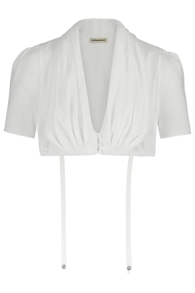 Dirndlbluse mit Schalkragen