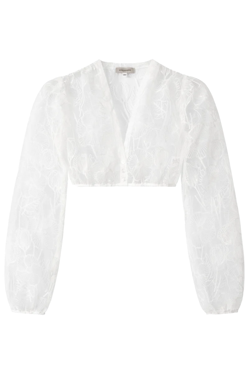 Dirndlbluse bridal flower