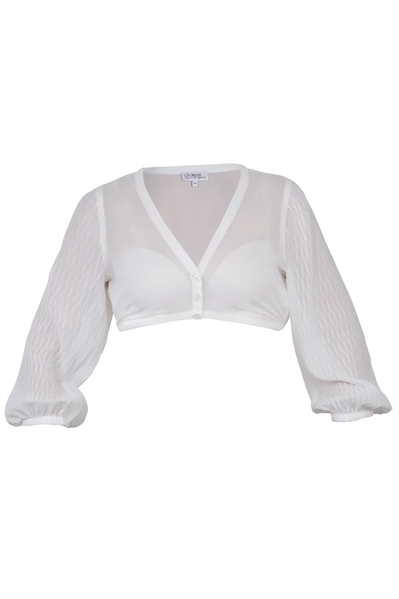 Dirndlbluse mit 3/4-Arm