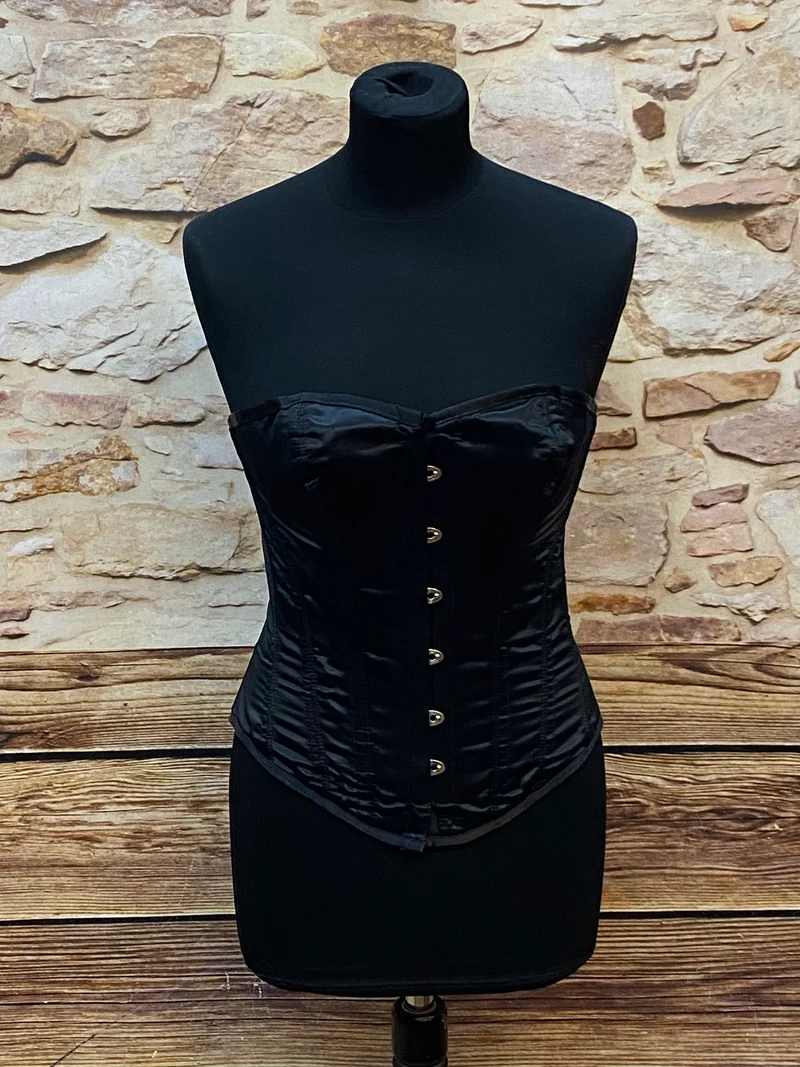 Vintage Corsage schwarz Gr.32