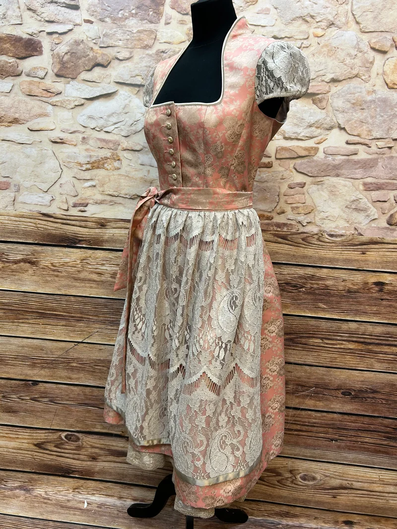 Dirndl beige rosa – Tramontana, Gr.40