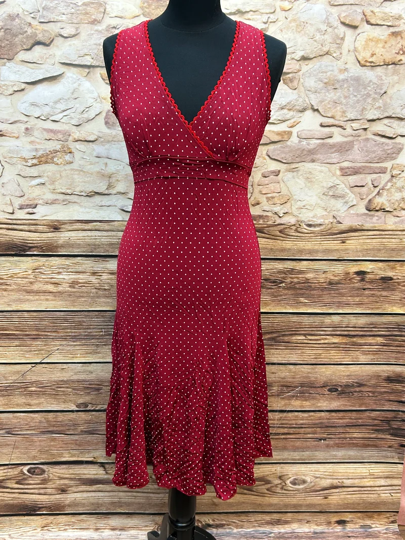 Vintage Swingkleid Rot Polka Dots Gr. 40 – 50er Stil