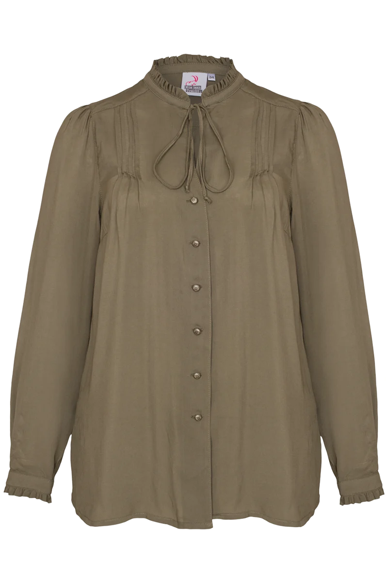 Damen Trachtenbluse Langarm