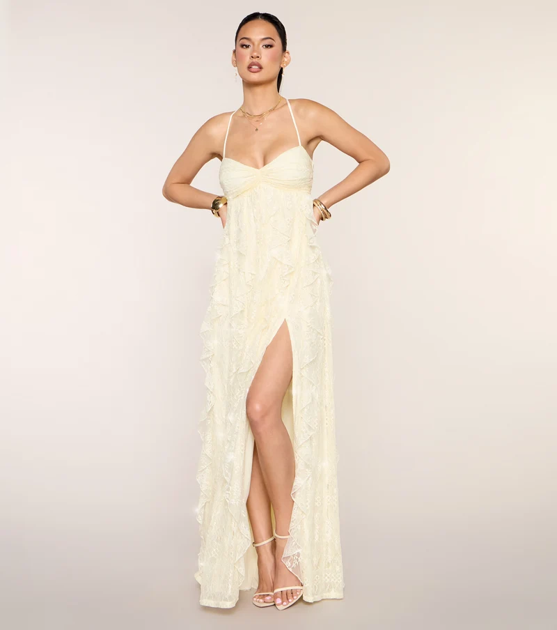 Nadene Sequin Lace A-Line Formal Dress