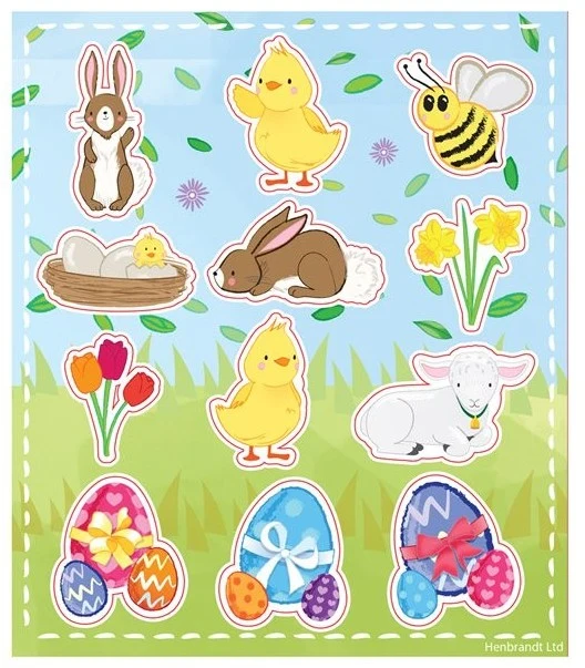 Osterfest-Sticker für Kinder 11,5cm