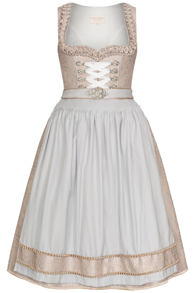 Midi-Dirndl mit Metallschließe